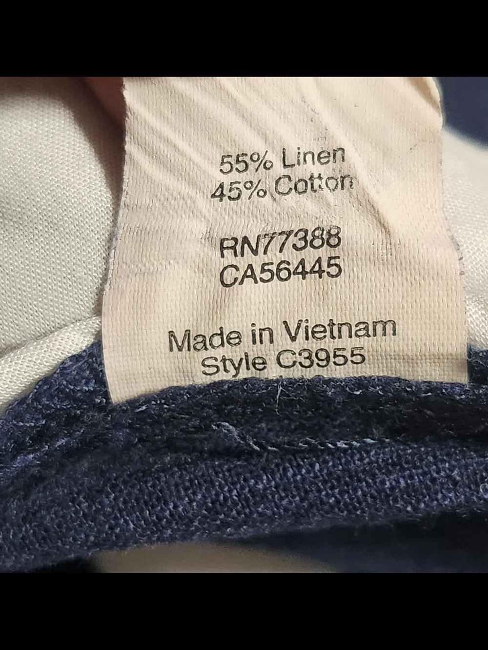 J.Crew The Sutton Blue Linen Blend Pants 34x30